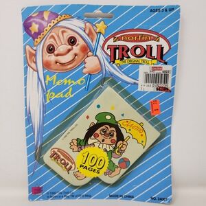 Vintage 1992 Norfin Troll Original Memo Pad 100 Pages New Old Stock 24007